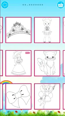 Princess Coloring Book android App screenshot 0