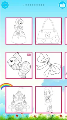 Princess Coloring Book android App screenshot 1